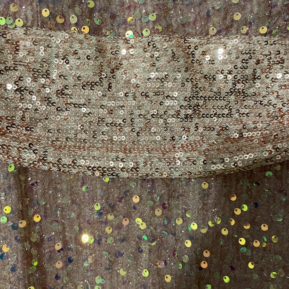 Azazie champagne shimmer dress - Picture 4 of 8
